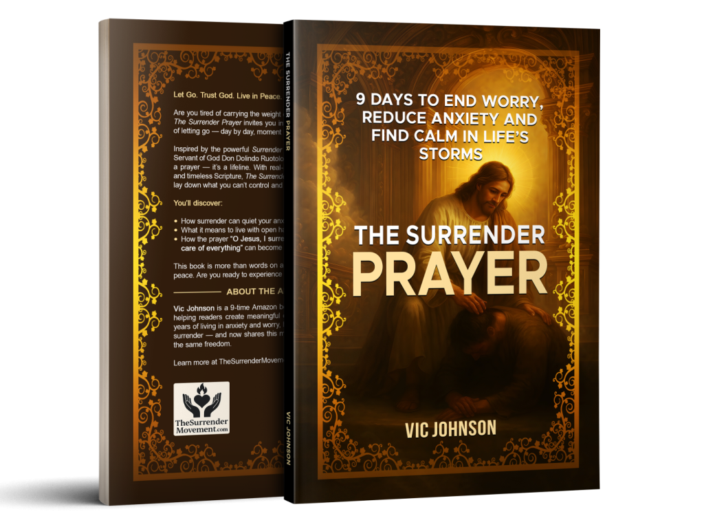 Front and back cover of the Surrender Prayer book