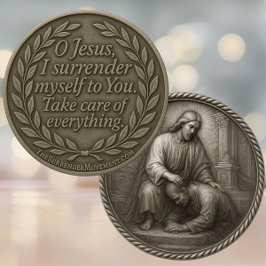 Image of both sides of surrender coin